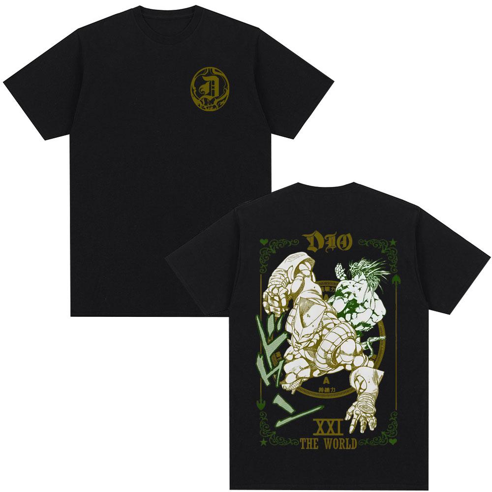 

Jojo Bizarre Adventure Tshirt Dio Brando Jotaro Kujo Manga Graphic Tshirts Unisex Cotton Casual T Shirts 2026 New Summer S
