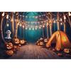 Halloween Outdoor Baby Party Decoration Background Pumpkin Shop Home Decoration Background Studio Photography Background