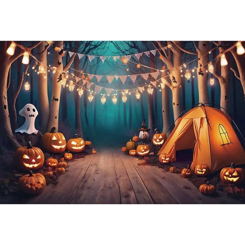 Halloween Outdoor Baby Party Decoration Background Pumpkin Shop Home Decoration Background Studio Photography Background