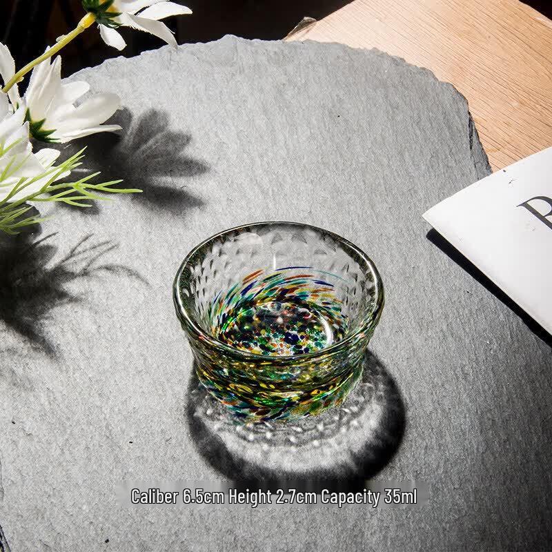Qiwei Colorful Glass Japanese Sake Set