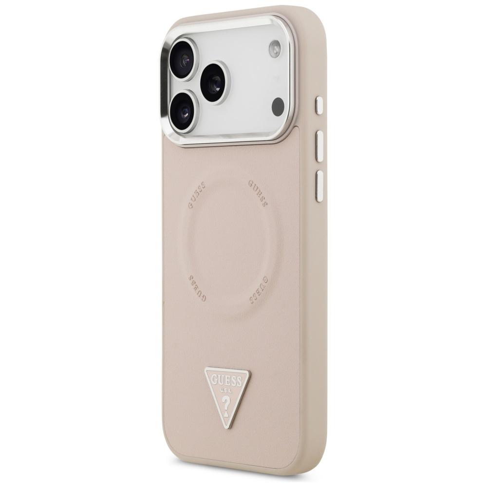 Guess Triangle Logo MagSafe Case for iPhone 17 Pro Pink