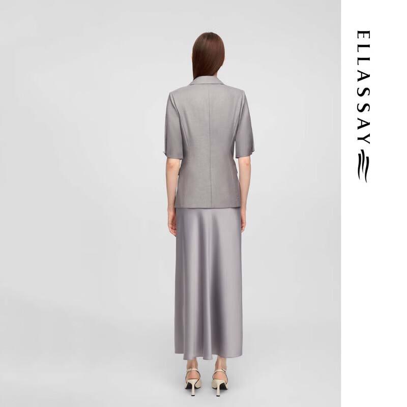 ELLASSAY Women's Wrinkle-Resistant Short-Sleeve Blazer