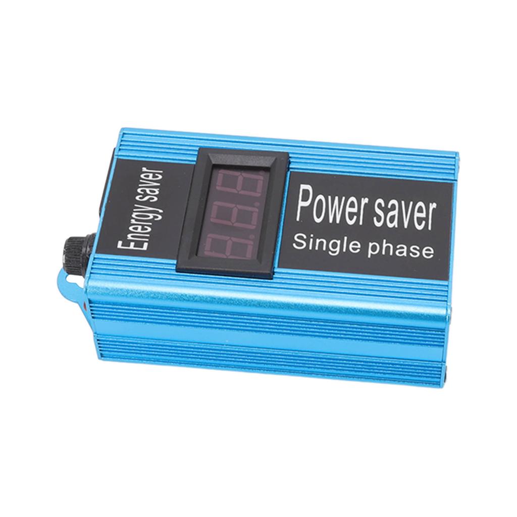 Power Saver Aluminium Alloy 100KW Voltage Value Display Electricity Energy Saver with Plug for Home