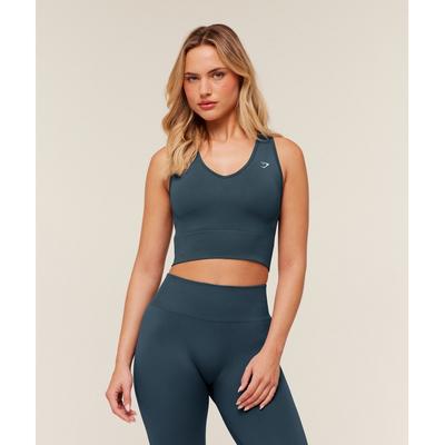 Everyday Seamless Crop Tank Gs Stealth Blue B7a3h Ud6s