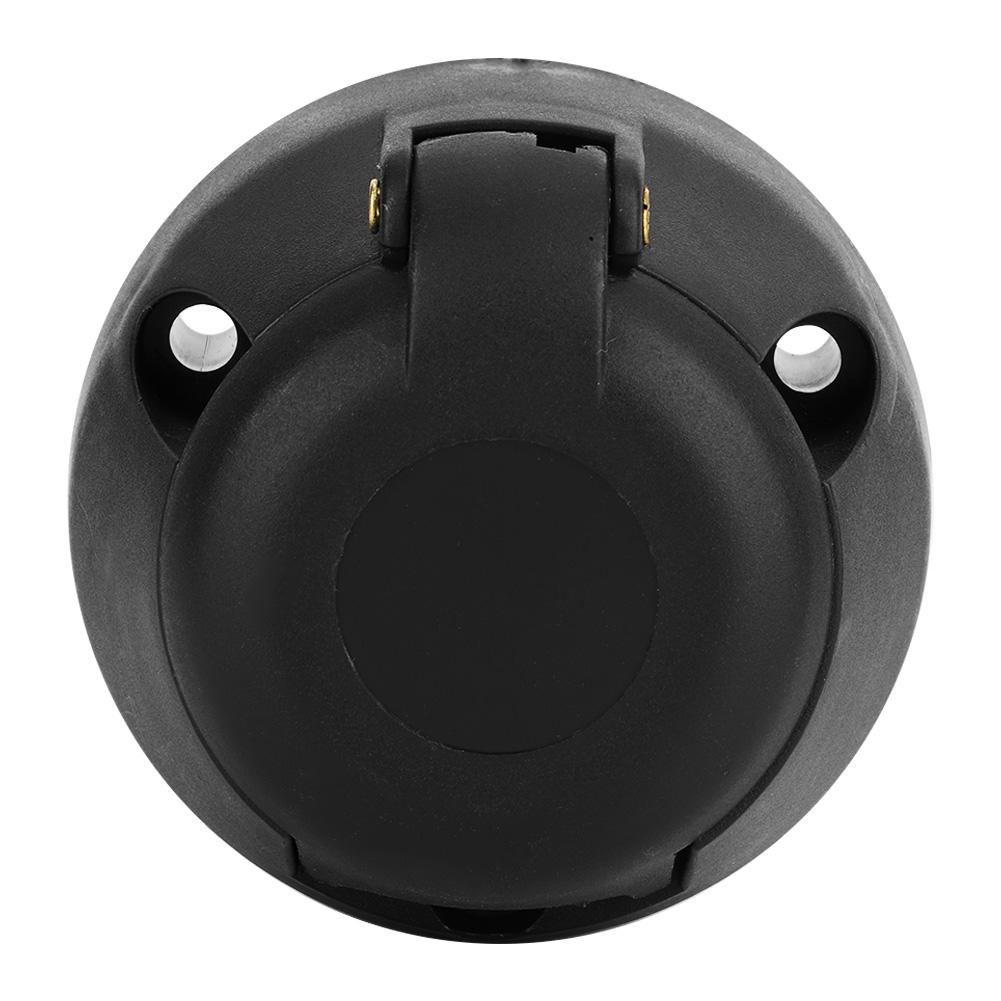 7 Pin 12V Black Plastic Car Trailer Socket Plug Adapter Connector Car Accessories