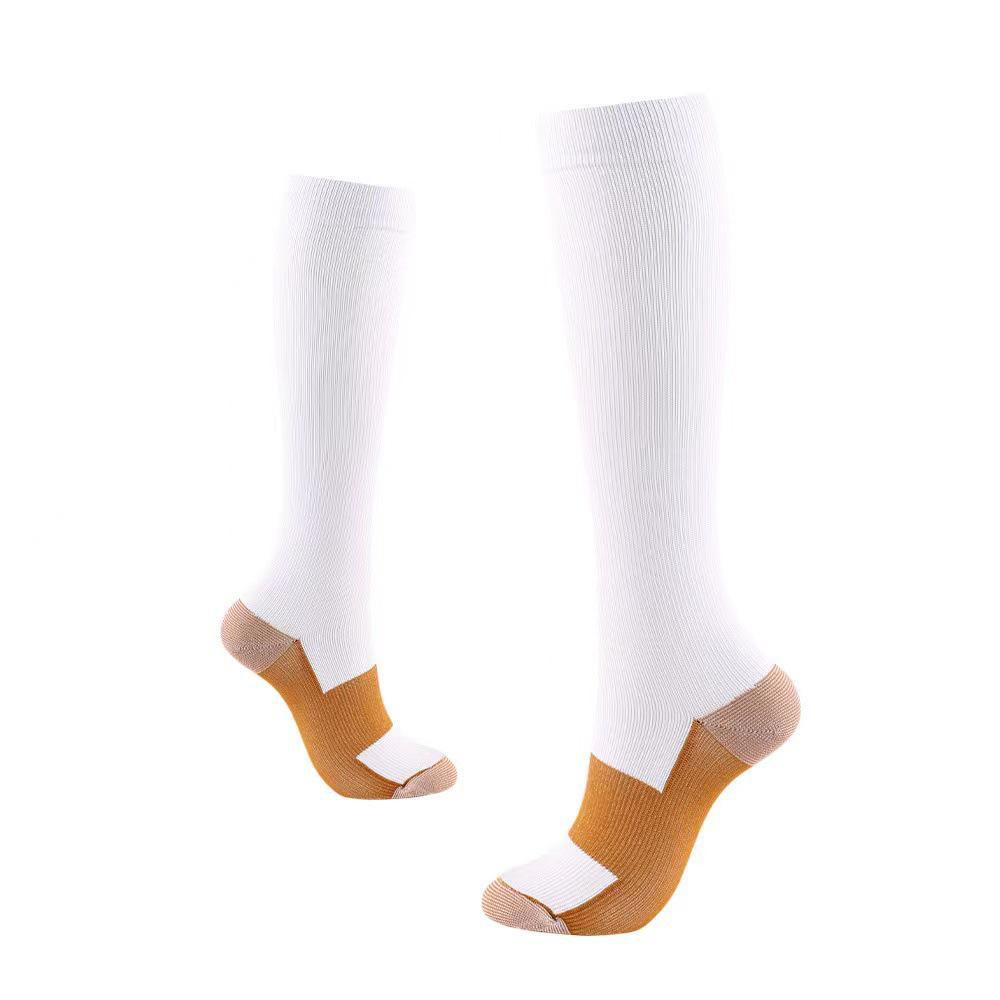 

Компрессионные носки CompresSocks с длинными трубками и антимедными волокнами для занятий спортом на открытом воздухе L/XL белый