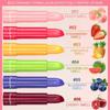 6 Farben Fruchtiger Lippenbalsam Nährt Feuchtigkeitsspendender Lippenstift Langanhaltend Feuchtigkeitsspendend Lippenfältchen verblassen lassen Trockene Lippen vorbeugen Make-up Lippenpflege