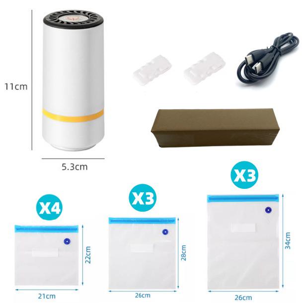 Ručná elektrická mini vákuovačka na poháre Mason a vrecká