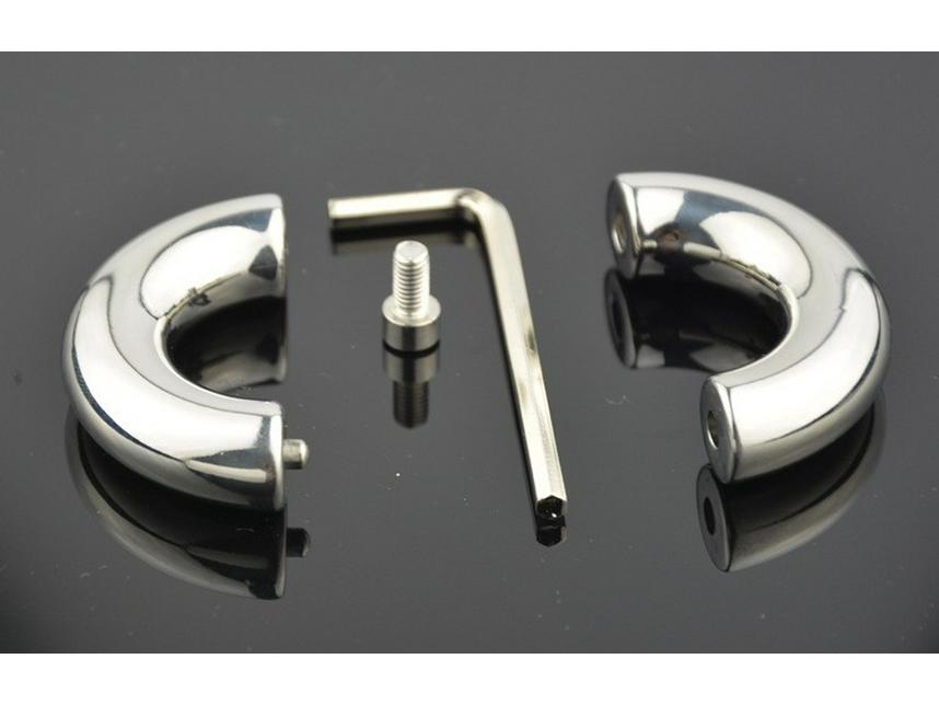 Adjustable Metal Weighted Cock Ring - Men's Erotic Exercise Restraint Accessory