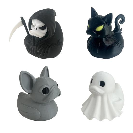 Reaper Duck Figurine Halloween Gothic Decoration 3D Printed Collectible Figures