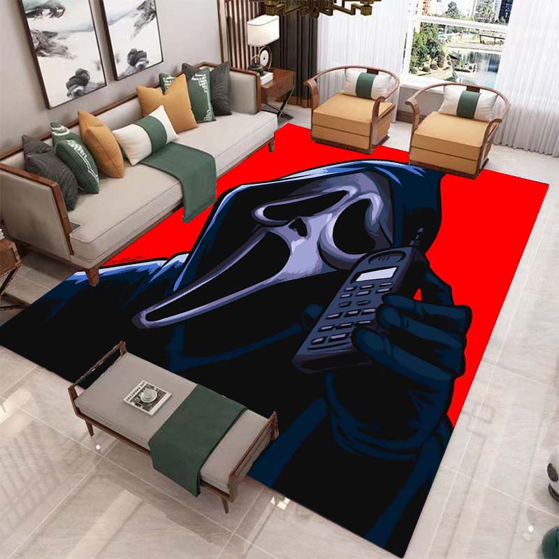 Horror Halloween Carpet for Living Room Home Decoration Sofa Coffee Table Area Rugs Mat Bathroom Non-slip Floor Mat