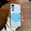 Heart Shape Suction Cup Phone Case for Xiaomi Redmi Note 10S 4G,10 4G,POCO M5s Semi Transparent Matte Shockproof Soft TPU Cover