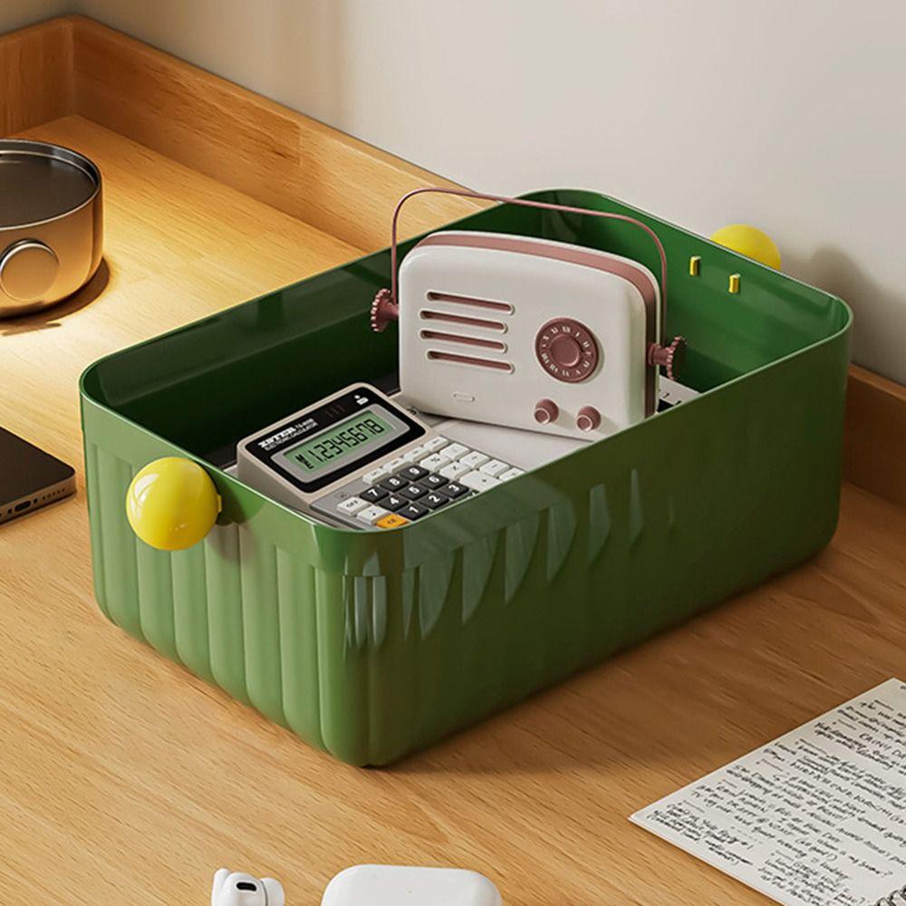 Stackable Desk Organizer Box Large Capacity Stationery Storage Rack Home Office