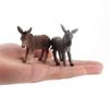 Realistic Animal Model For Children Pvc Mini Donkey Figurine Learning Toy