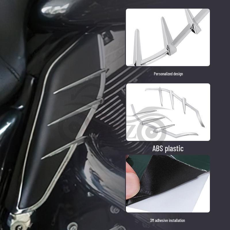 Harley Big Glide Modified Heat Shield Engine Side Panels