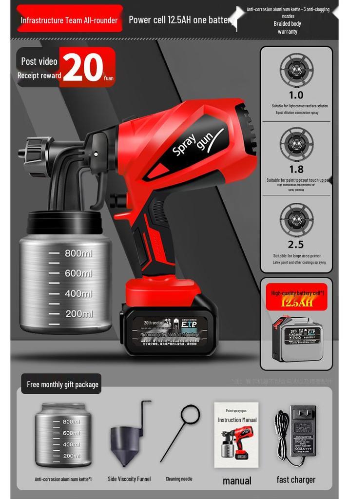 All-in-One High Atomization Electric Paint Sprayer for Household Use