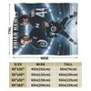 Off Campus Garrett Grahams 44 Briar University Hockey Flannel Throw Blankets Blankets for Bed Car Super Soft Bedding Throws,