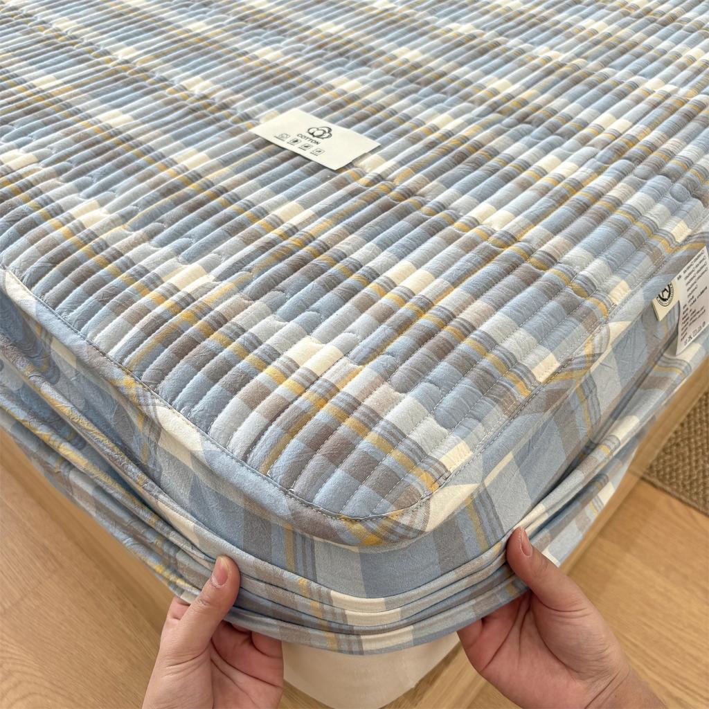 Cotton Pure Cotton Washed Cotton Cotton Mattress Unit Price Dormitory Bedspread Simmons Brown Mattress Non-Slip Protective Cover Dust Cover