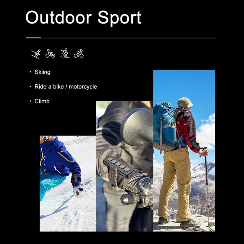 Wireless Bluetooth Motorcycle Handlebar Wrist Mount Remote Controller Waterproof