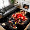Anti‑Slip Crystal Velvet Floor Rug, Lamine Yamal Design Carpet for Indoor Living Bedroom Home Decoration