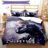 3pcs Custom Name Black Myth Wukong Game Bedding Set Duvet Cover Closure Includes 1 Duvet Cover & 2 Pillowcases for All Seasons Bedroom Decor