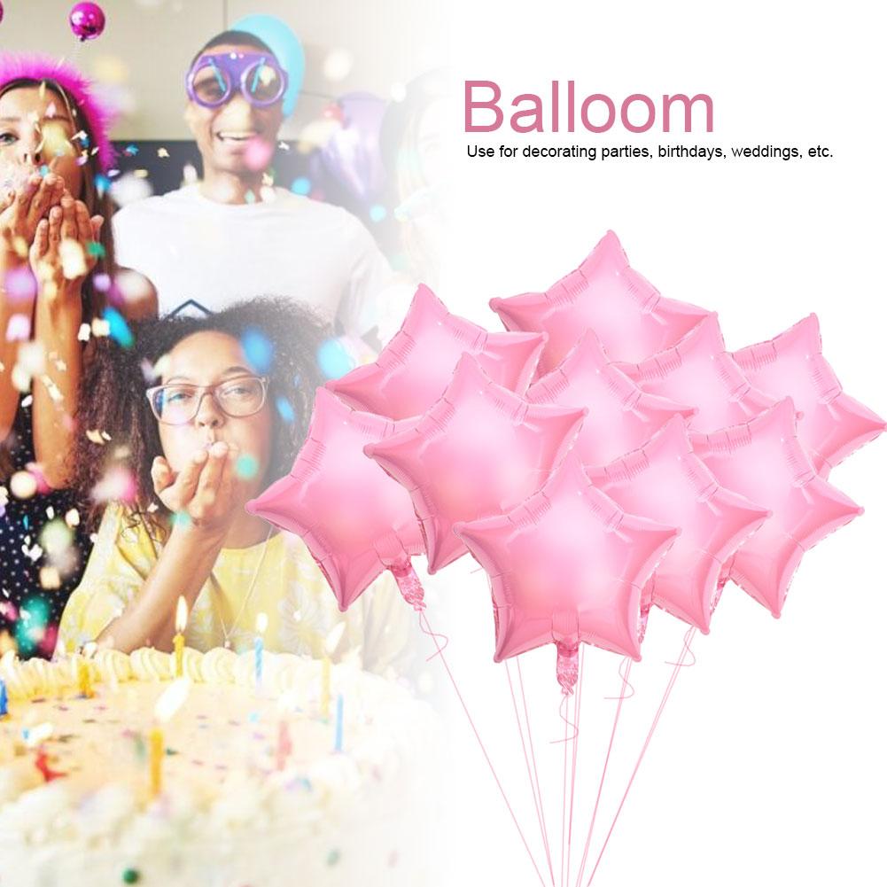 10pcs 10 Aluminum Foil Balloons Party Wedding Birthday Decor