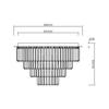 Milano Ceiling Lamp, Diameter 60Cm, 9Xe14