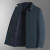 2026 Spring/Autumn Men's Plus Size Business Casual Lapel Jacket - Middle-aged Windbreaker Coat