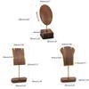 Jewelry Display T-Shape Bar Earrings Show Stand Shelf Wood Rings Holder Rack Jewelry Organizer for Home Decoration