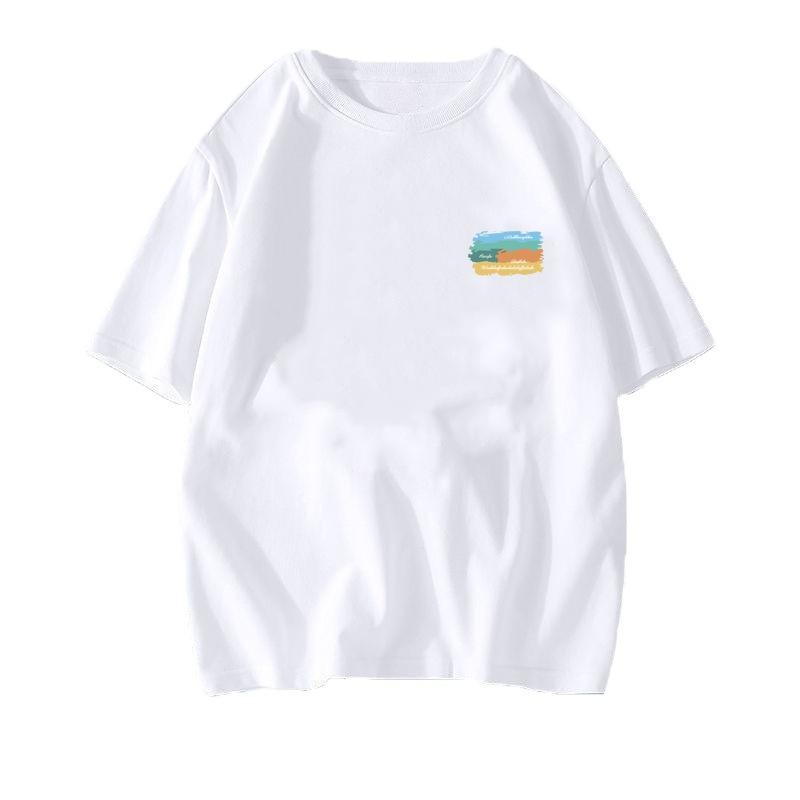 T-shirt Men Korean Version Short-sleeved Summer Casual Ins T-shirt Fashion Crew-neck Clothes Short-sleeved T-shirt Men's Shirt