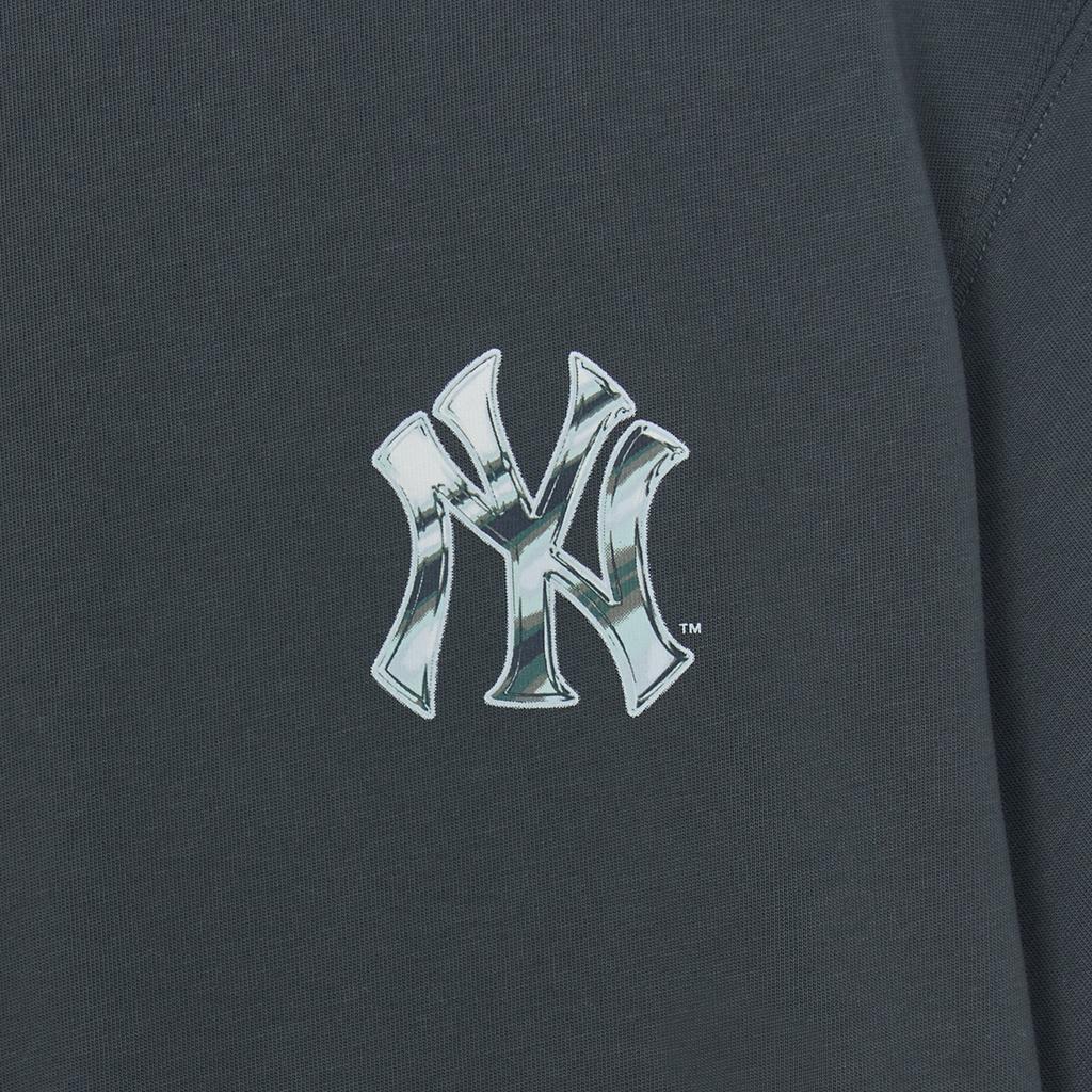 New MLB New York Yankees Basic Collection SS25 T Shirt Unisex Dark Gray 3ATSB6353-50GRD