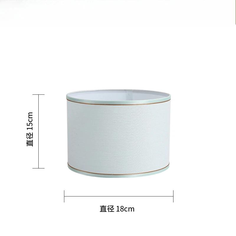 Nordic Cloth Metal Lamp Shade Home Decoration E27 Linen Fabric Metal Desk Lamp Cloth Lampshade 14/22/25cm Height