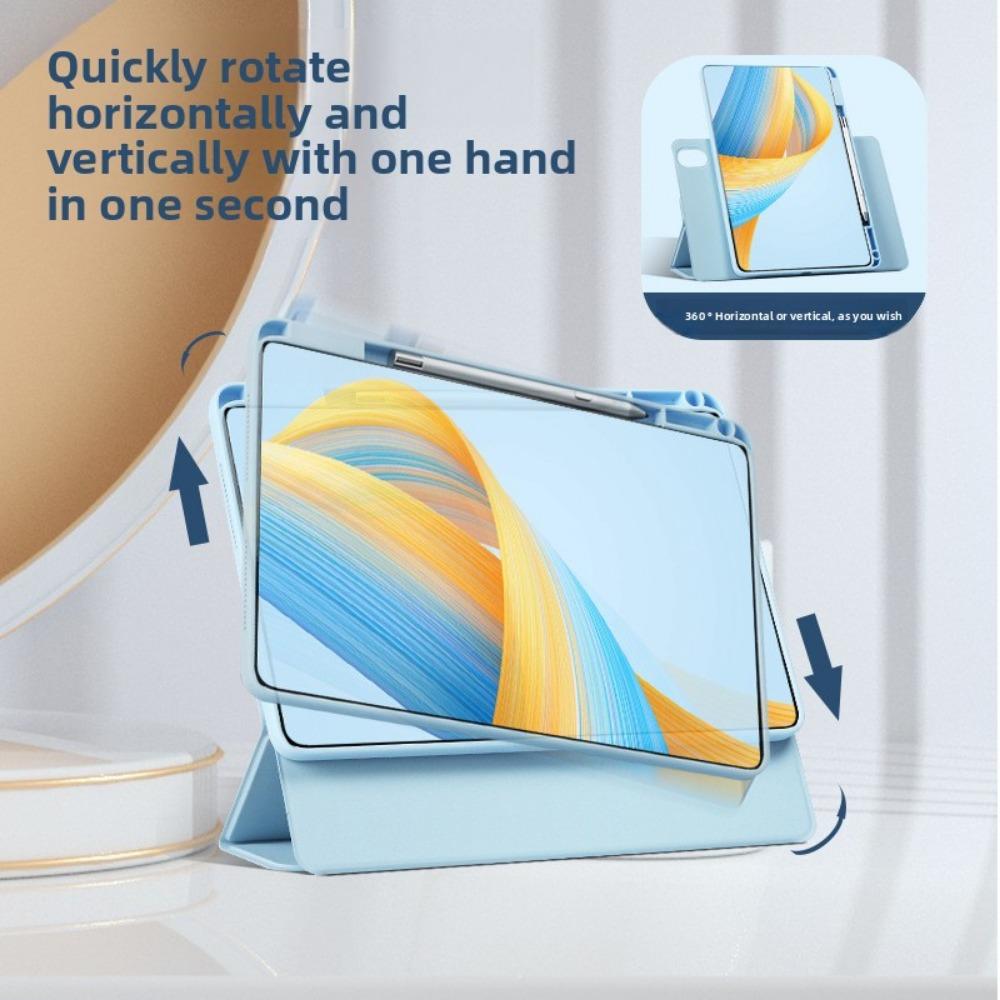 Leather Case for Honor Pad GT2 Pro Magic Pad 3 with 720 Rotating Magnetic Ring V96 X7 Split X8A Cover