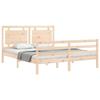 VidaXL Bed Frame with Headboard 160x200 Cm Solid Wood 3194061