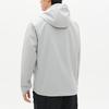 Anta Solid Color Zipper Hooded Running Sports Jacket Men Jackets Cloud-Gray 952411602-2