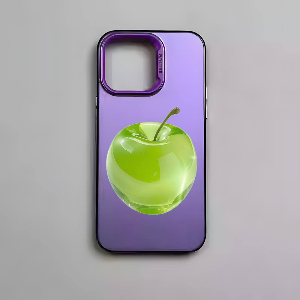 Crystal-Clear Apple Phone Case For iPhone 17 16 15 14 13 12 11 Pro Max Air Colorful Matte Laser Aurora Shockproof Phone Case
