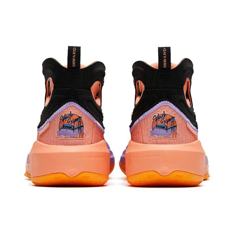 Anta KT8 Evening Glow Cushioning Anti-Slip And Wear-Resistant High-Top Performance Basketball Shoes Orange Purple Black Sneakers 112321101-6