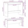 VidaXL Ensemble table à manger et bancs 3 pcs bois d'ingénierie, ensemble de table à manger, table à manger avec bancs, 855532