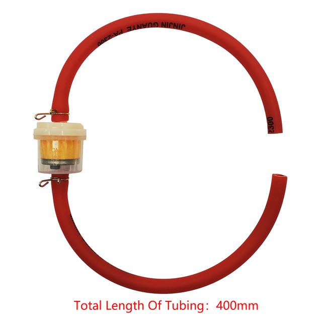 Motorcycle Universal Gas Fuel Filters and Fuel Pipe For 49cc 50cc 110cc 125cc Motocross Dirt Pit Bike Moped Scooter ATV Go