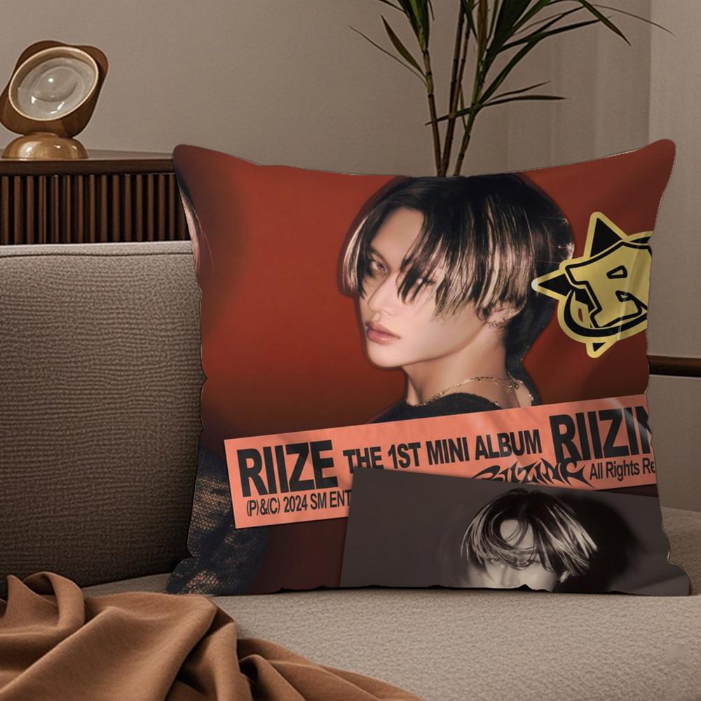 KKorean boy band RRIIZEs Pillow Case Silky elegant Comfort Sofa Bed Invisible zipper