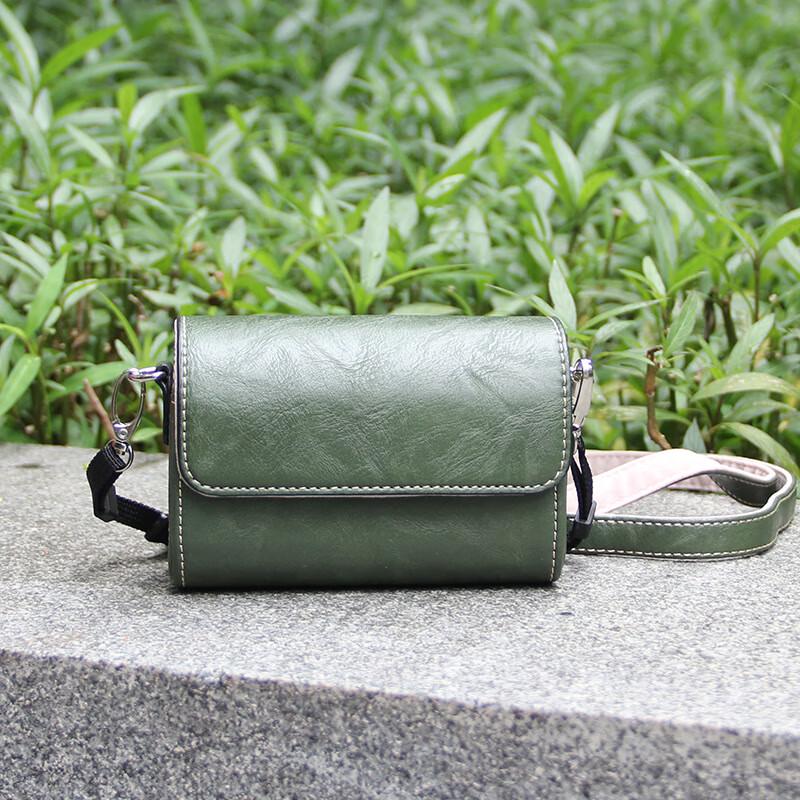 WEZHO Leather Camera Bag for Canon G7X III, Sony ZV-1, RX100 VII