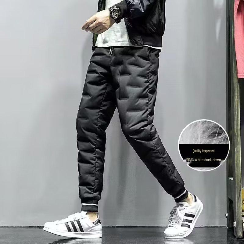 Pantalones de Moda para Hombre de Invierno Impermeables y a Prueba de Nieve con Forro de Terciopelo