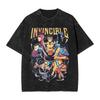 Manga Invincible T Shirt Allen the Alien Print T-shirt Washed Cotton Oversized T-Shirts for Men Women Clothing Short Sleeve Tees