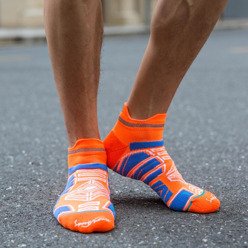 Beden 39-44 Erkek Nefes Alabilen Sprint Çorap Maraton Spor Tekne Çorabı