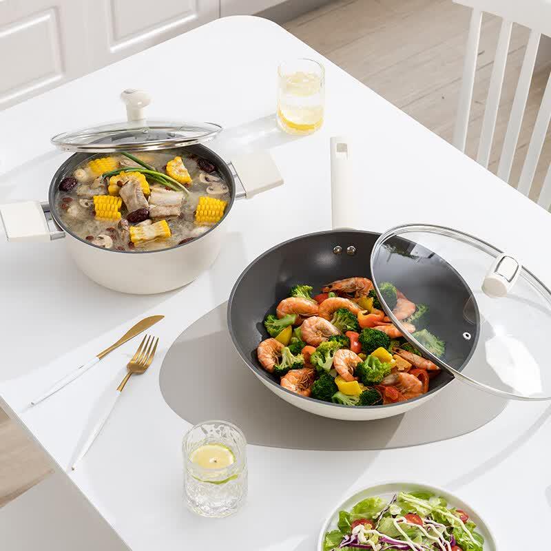 Bai Zao Yue Ying Non-stick Cookware Set