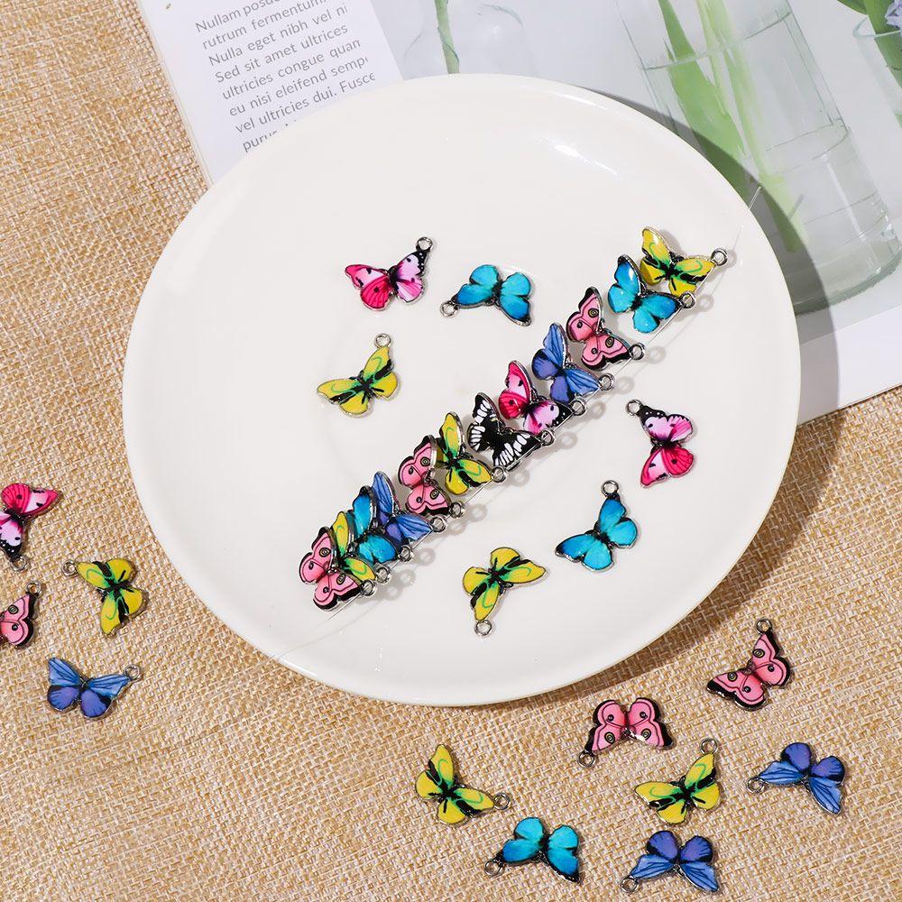 Earrings Crafting DIY Accessories Butterfly Charms Enamel Pendants Cute Animal Jewelry Making