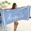 Custom Name Beach Towel - Ultra Absorbent, Quick-Dry Polyester, Perfect for Swimming, Camping & Travel - Modern Style, Low Lint