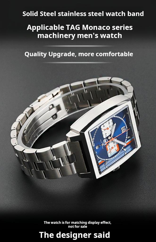 22mm Pour Tag Heuer CBL2111 CBL2115 CBL2180 Bracelet de montre en acier inoxydable Chaîne de montre pour homme Monaco Bracelet bracelet en métal massif