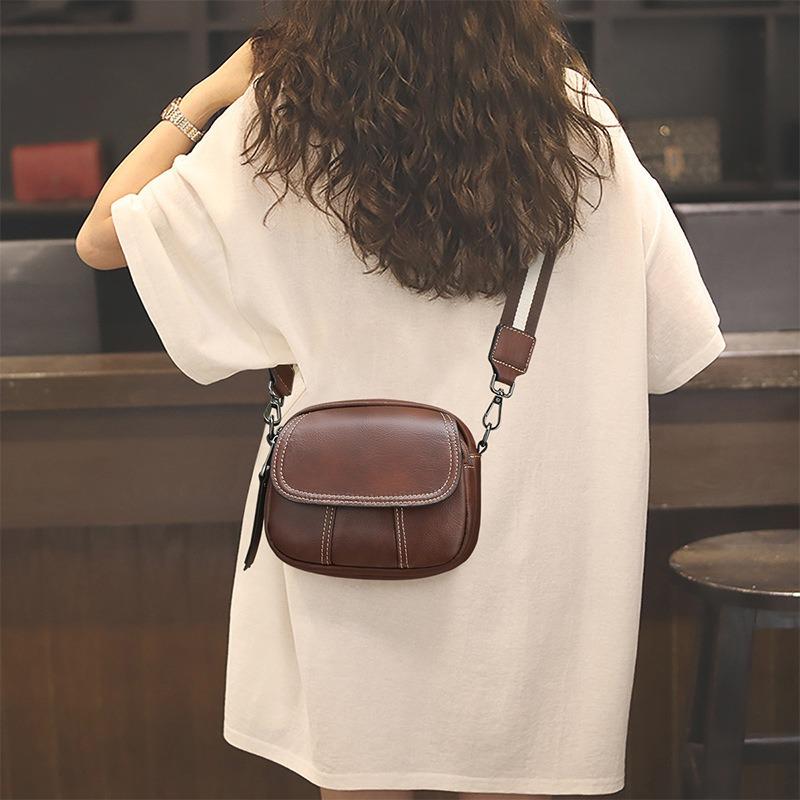 Bags Versatile New Bags Women's Crossbody Bags Autumn and Winter Leather Light Luxury Versatile Premium Underarm Small Bags