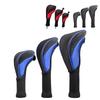 3Pcs/Set Long Neck Golf Club Head Covers Wood Driver Protect Headcover 1#/3#/5# Fairway Golf Head Cover Golf Accessories For Outdoor Training